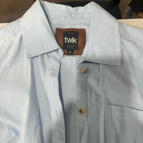 Twik Size Small Blue Dress Shirt - Picture 2 of 4